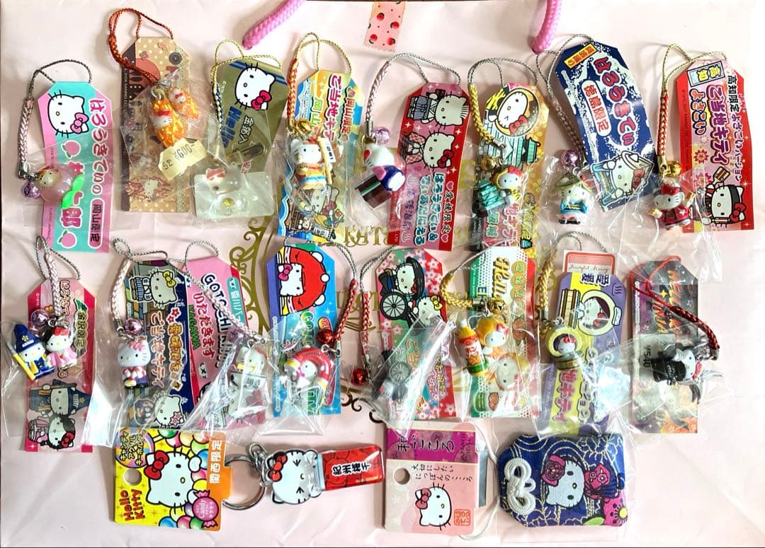 【年末年始大特価】ご当地 キティ 根付け ストラップ　等　18点まとめ売り