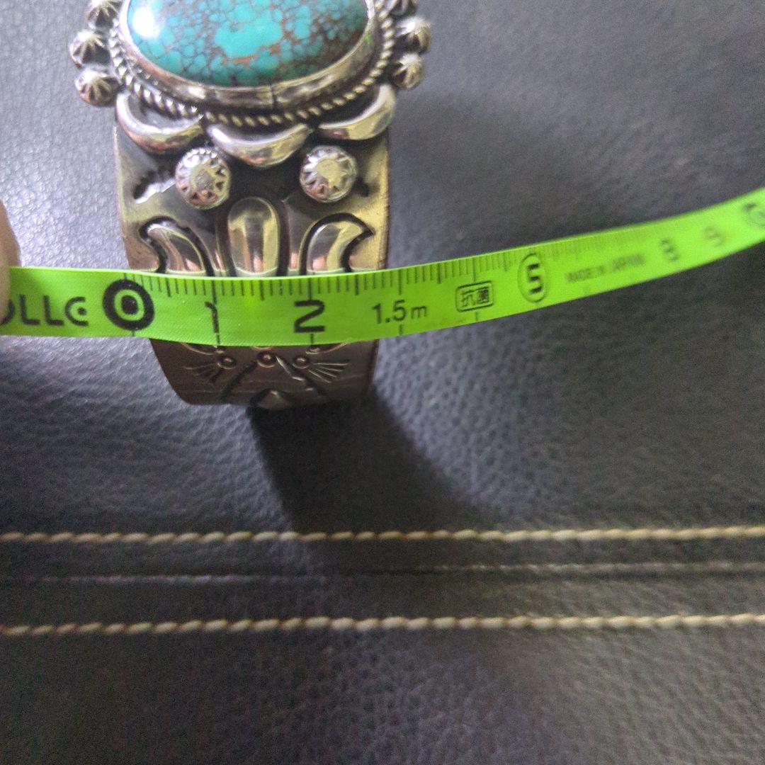 かねたん　ナバホ族 Lorenzo James作　ターコイズバングル