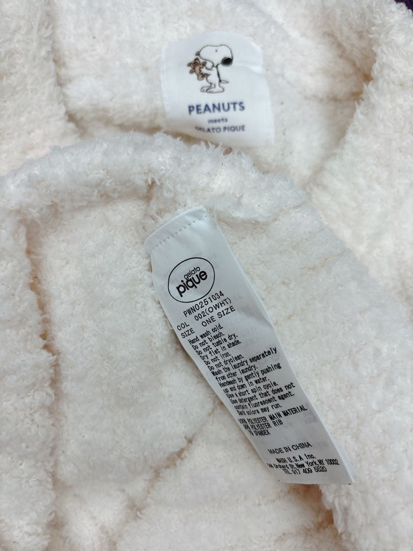 ジェラートピケ SNOOPYジャガードワンピース スヌーピー ジェラピケ