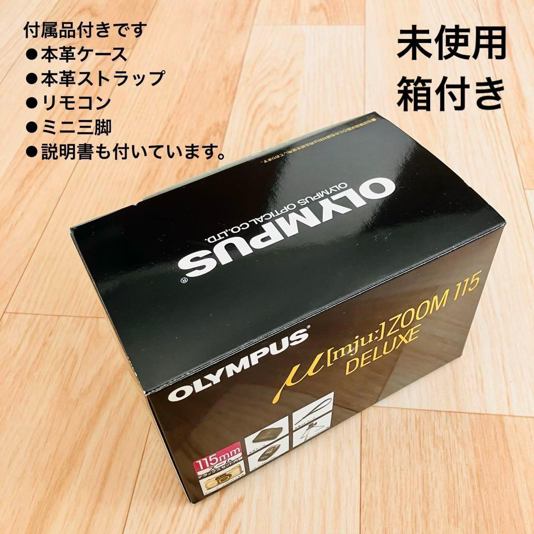 未使用　箱付　OLYMPUS mju ZOOM 115 DELUXE 付属品付