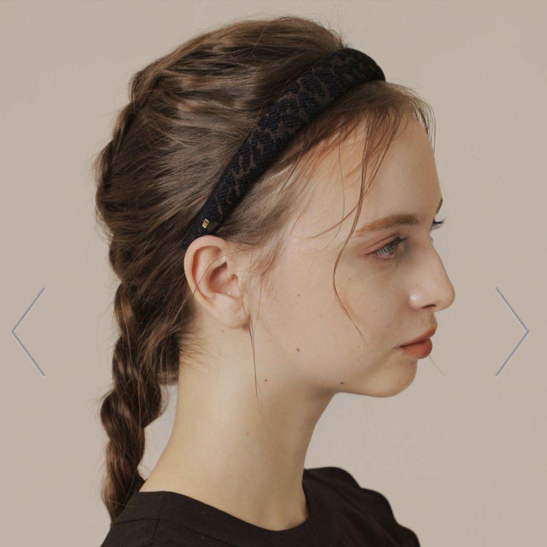 未使用　ALEXANDRE DE PARIS　カチューシャ　ベロア　花柄　豹柄