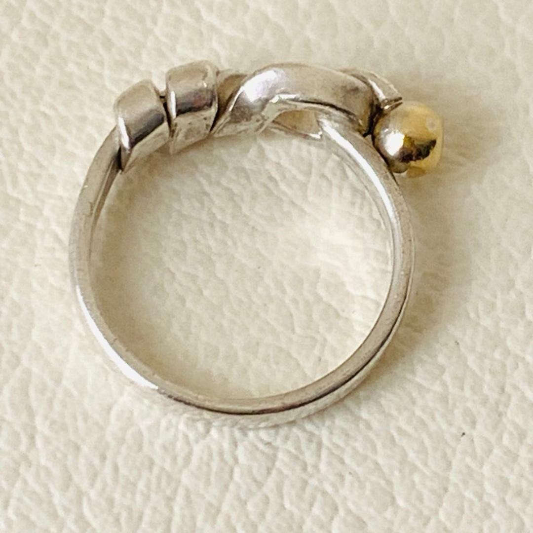 k18 コンビネーション ティファニー 指輪 リング フックアンドアイ 750