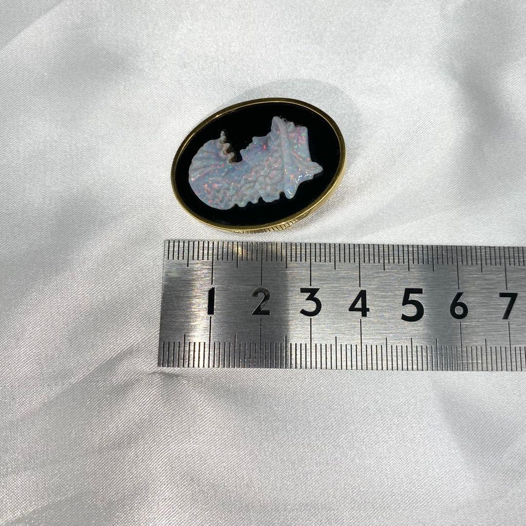 【ちっち】 K18カメオ ブローチ / ペンダントトップ