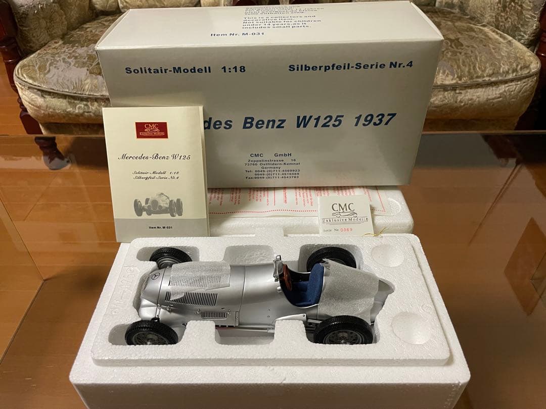 価格変更1/18 CMCメルセデス・ベンツ W125 1937年 未展示品
