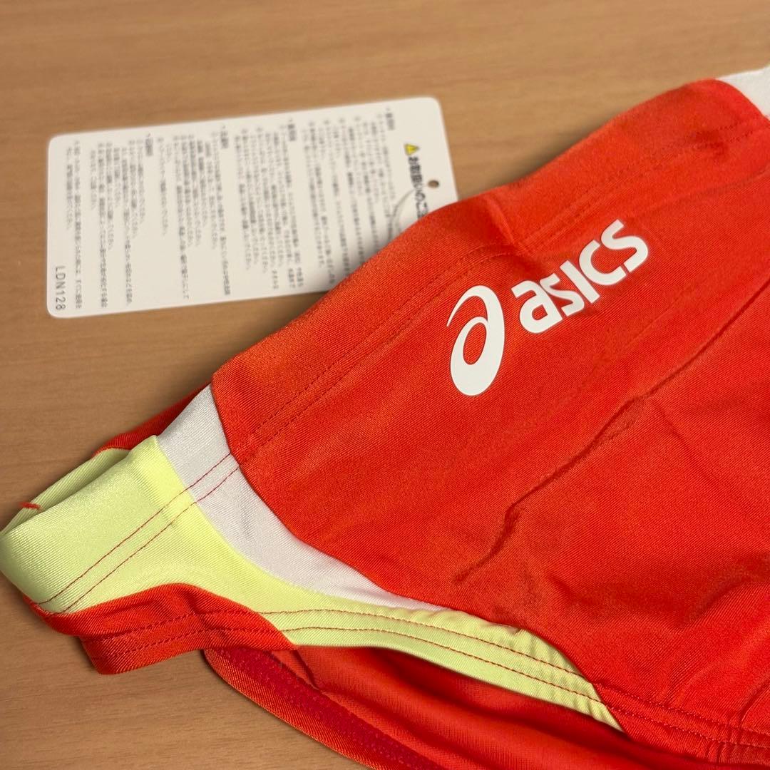 【新品】asics AMA88T 競パン 赤/黄 ハイドロCD 競泳水着