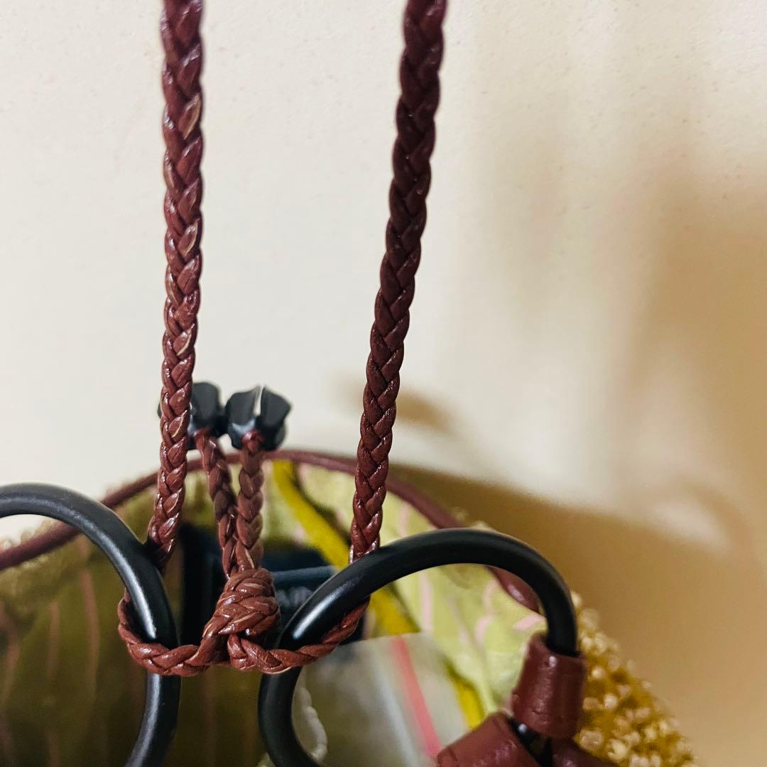 極美品✨ ジャマンピュエッシュ パーティー ハンド バッグ ミニ ビーズ