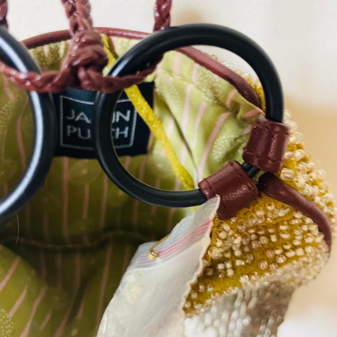 極美品✨ ジャマンピュエッシュ パーティー ハンド バッグ ミニ ビーズ