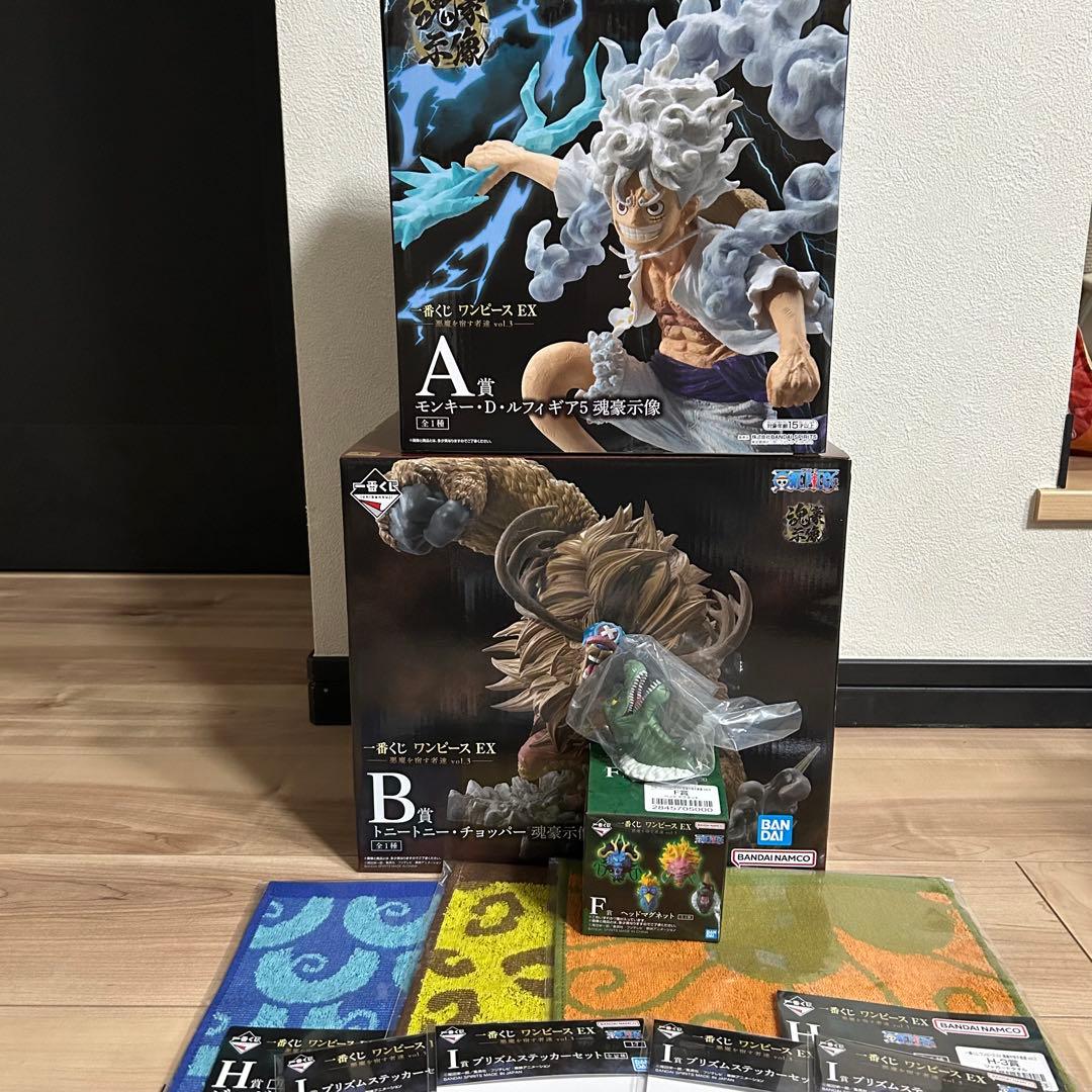 一番くじ　ワンピース　EX 悪魔を宿す者達vol1.3 A賞　B賞　F賞　セット