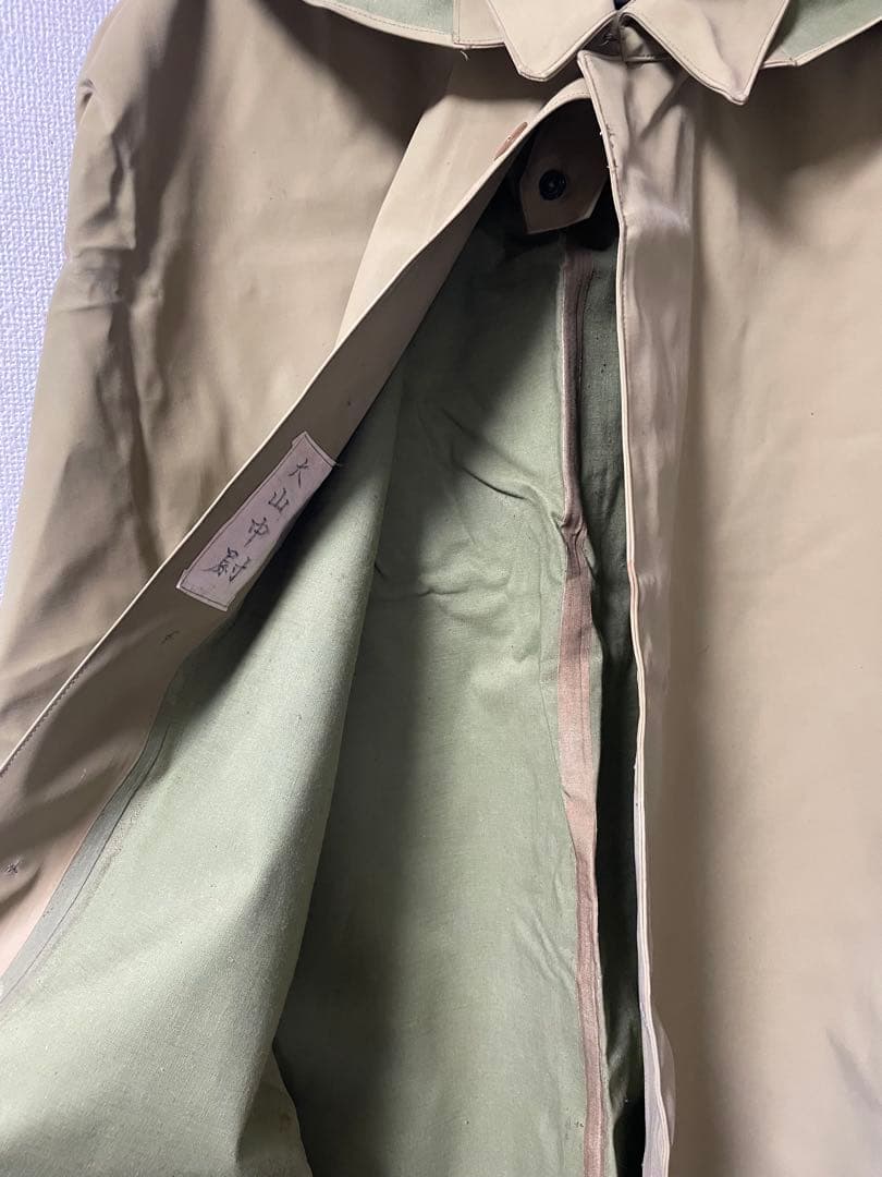 日本軍 将校用マント特注護謨仕立品 青年将校 貴重 状態良好 軍服 陸軍 海軍