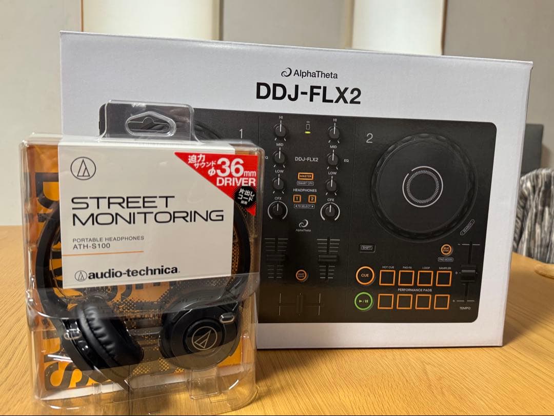 (ヘッドホン付き) DDJ-FLX2 DJコントローラ AlphaTheta