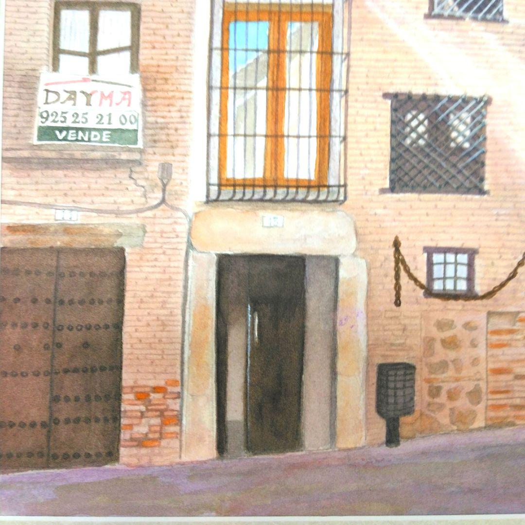 [窓]　水彩画・風景画スペイン・コルドバ・ユダヤ人街・旧市街