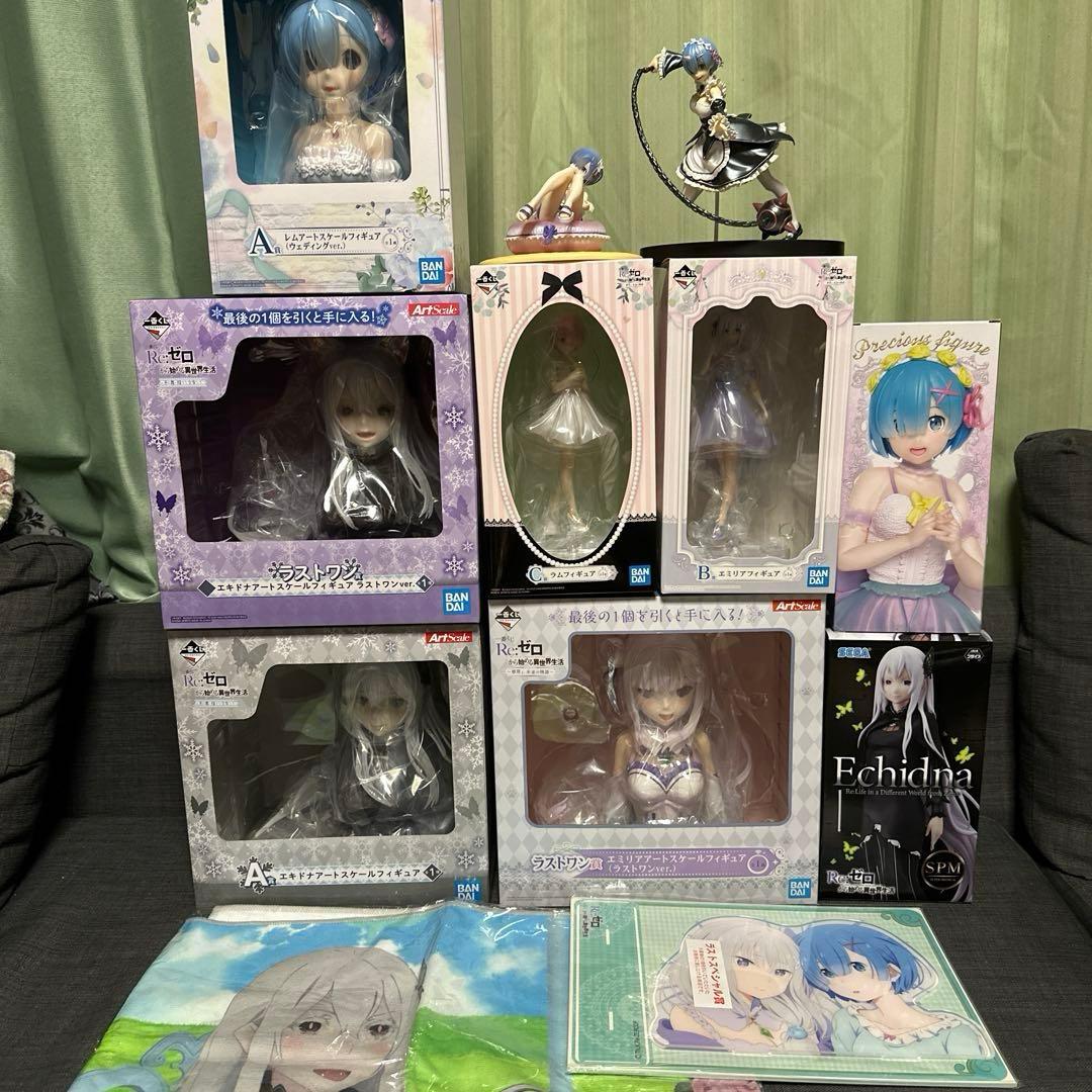 リゼロ　一番くじ　フィギュア　アートスケール　まとめ売り