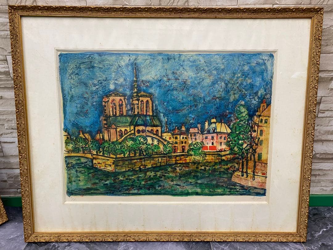 【希少】5枚セット　セーヌ川に沿ってリトグラフ