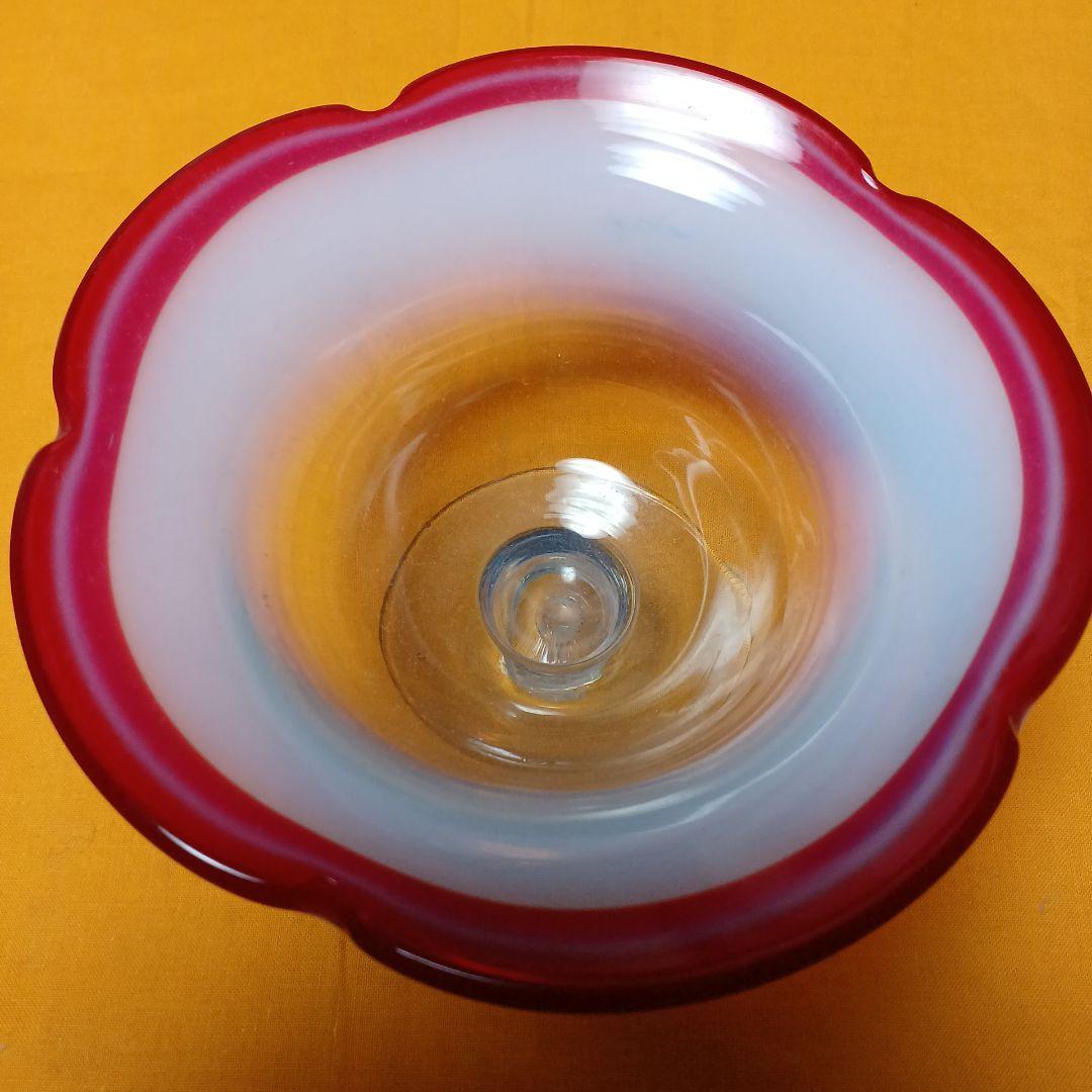 アンティーク氷ガラスカップ　3客