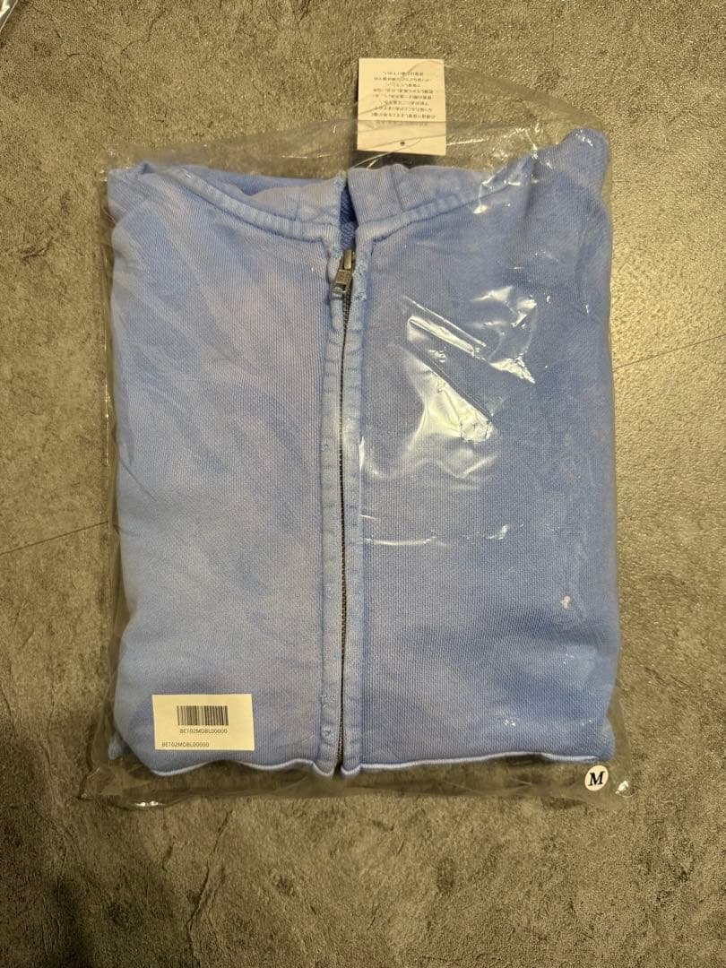 BELVET フーディ パーカー 青 Mサイズ