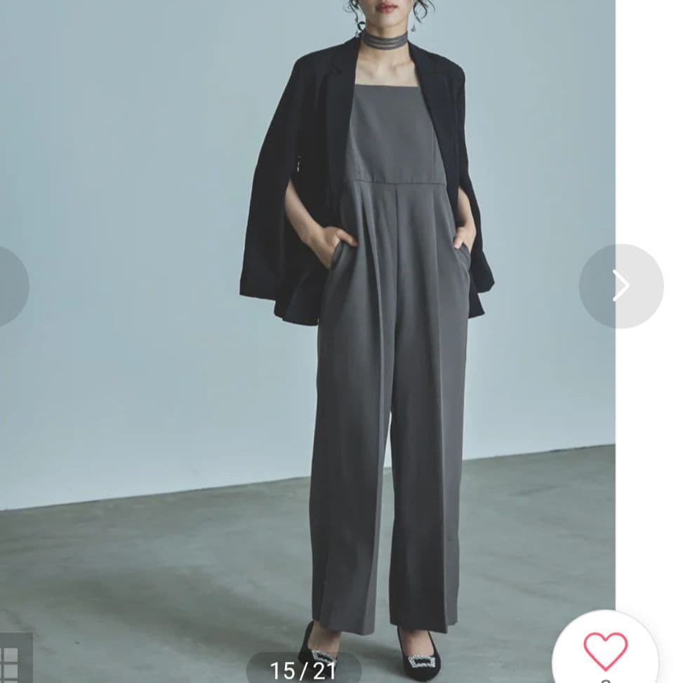 【niana】 ダブルクロス オールインワン パンツドレス 結婚式