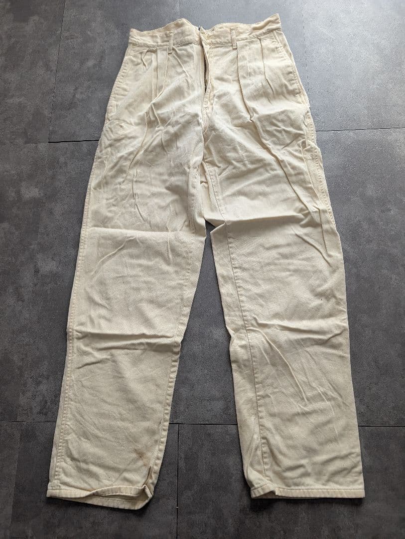 USA製 初期タグ Ralph Lauren ポロチノ アイボリー 30×30