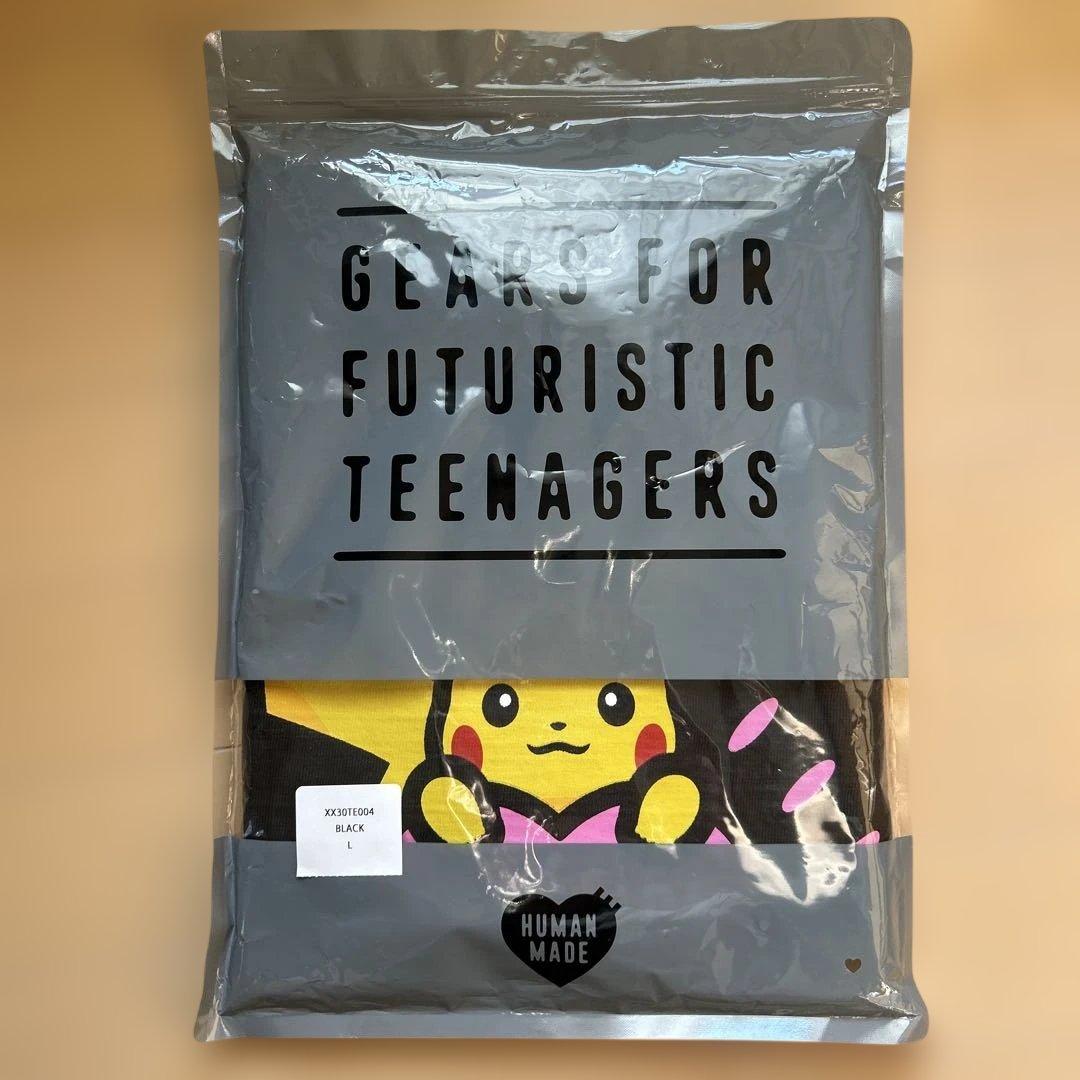 【新品・未使用】HUMAN MADE ピカチュウ Tシャツ ブラックLサイズ