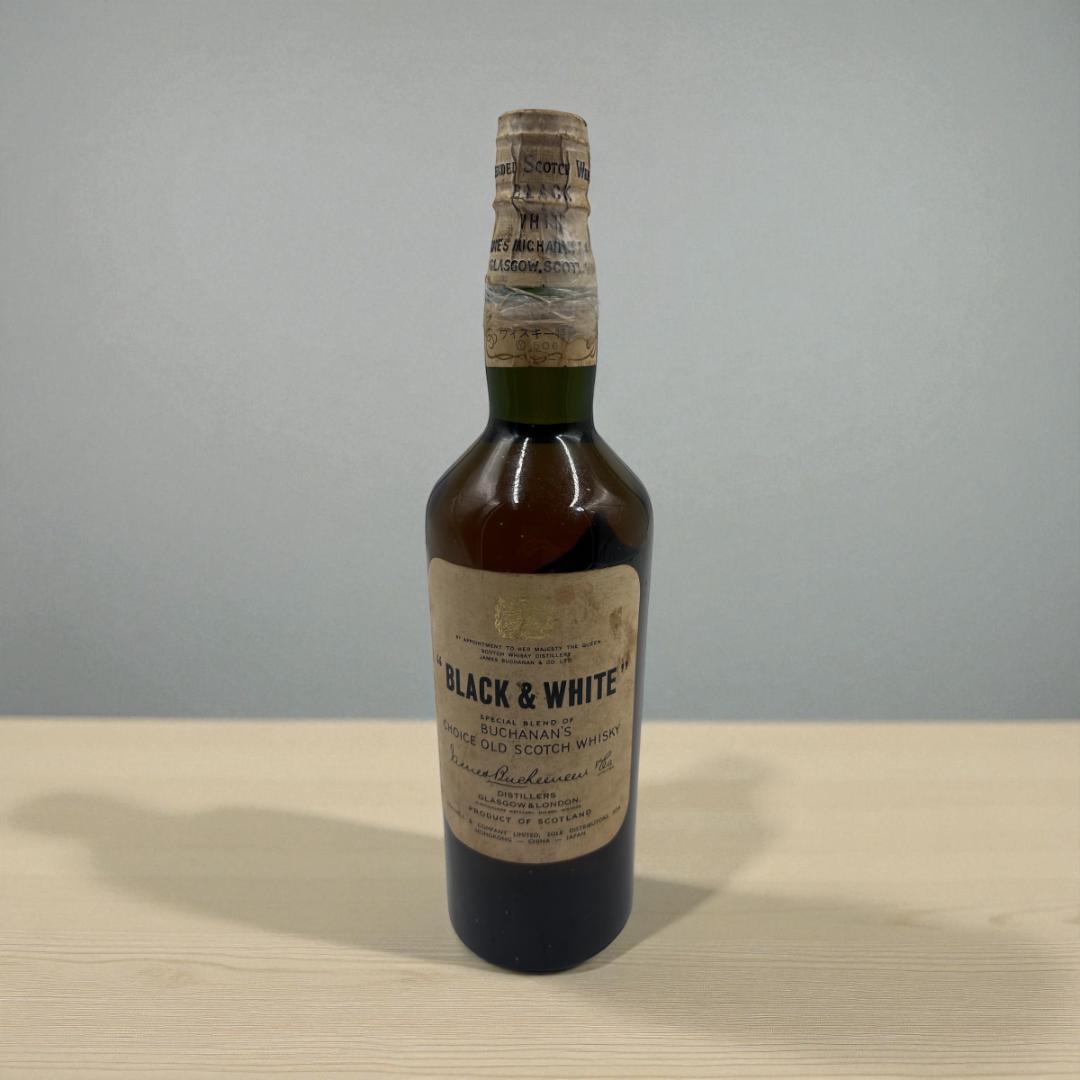 BLACK & WHITE ブキャナンズ スコッチウイスキー 古酒 ボトル