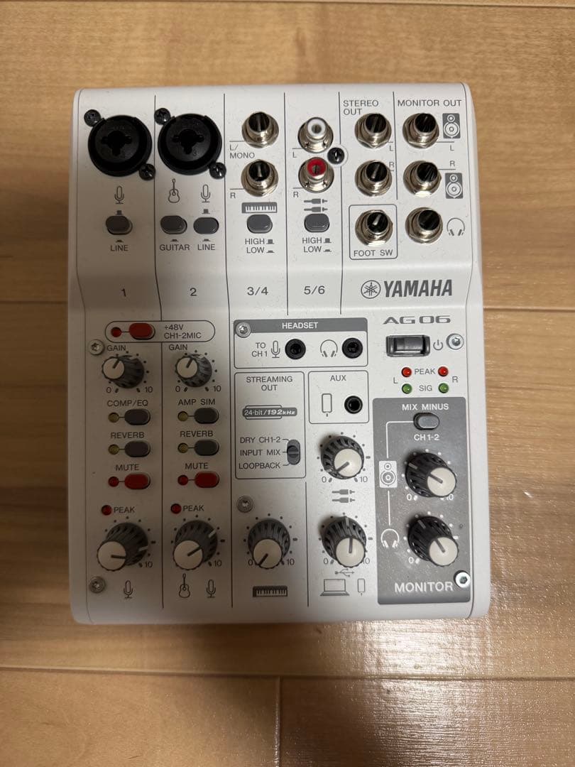 YAMAHA AG06 mk2 ライブストリーミングミキサー