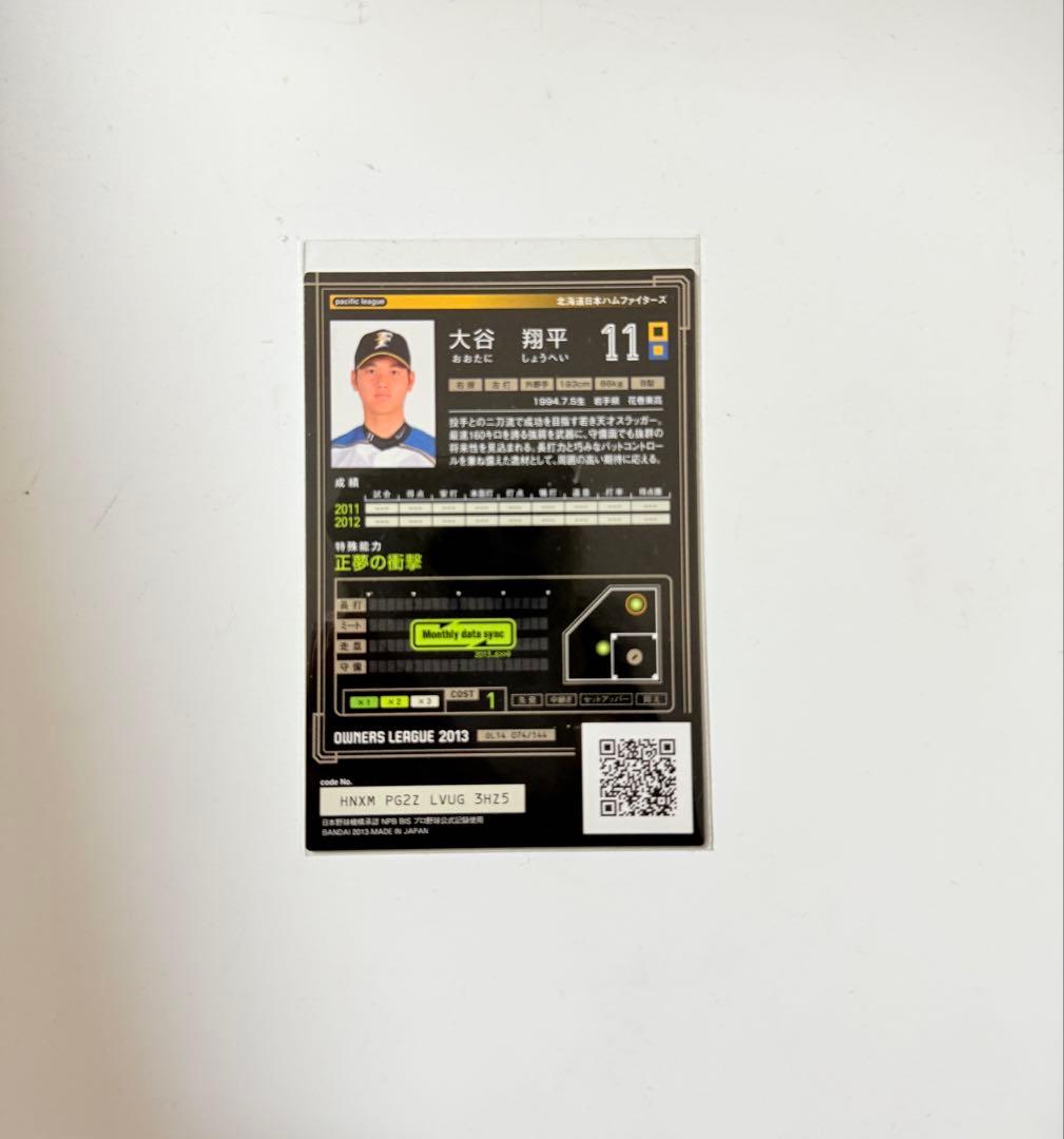 限界価格【大谷翔平2枚セット】オーナーズリーグ2013 2015大谷翔平