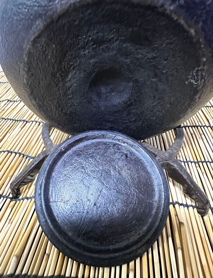 ＵＳＥＤ品 南部成龍堂鋳造所　伝統工芸士 及川 光正(齋峰)１８型　南部鉄瓶