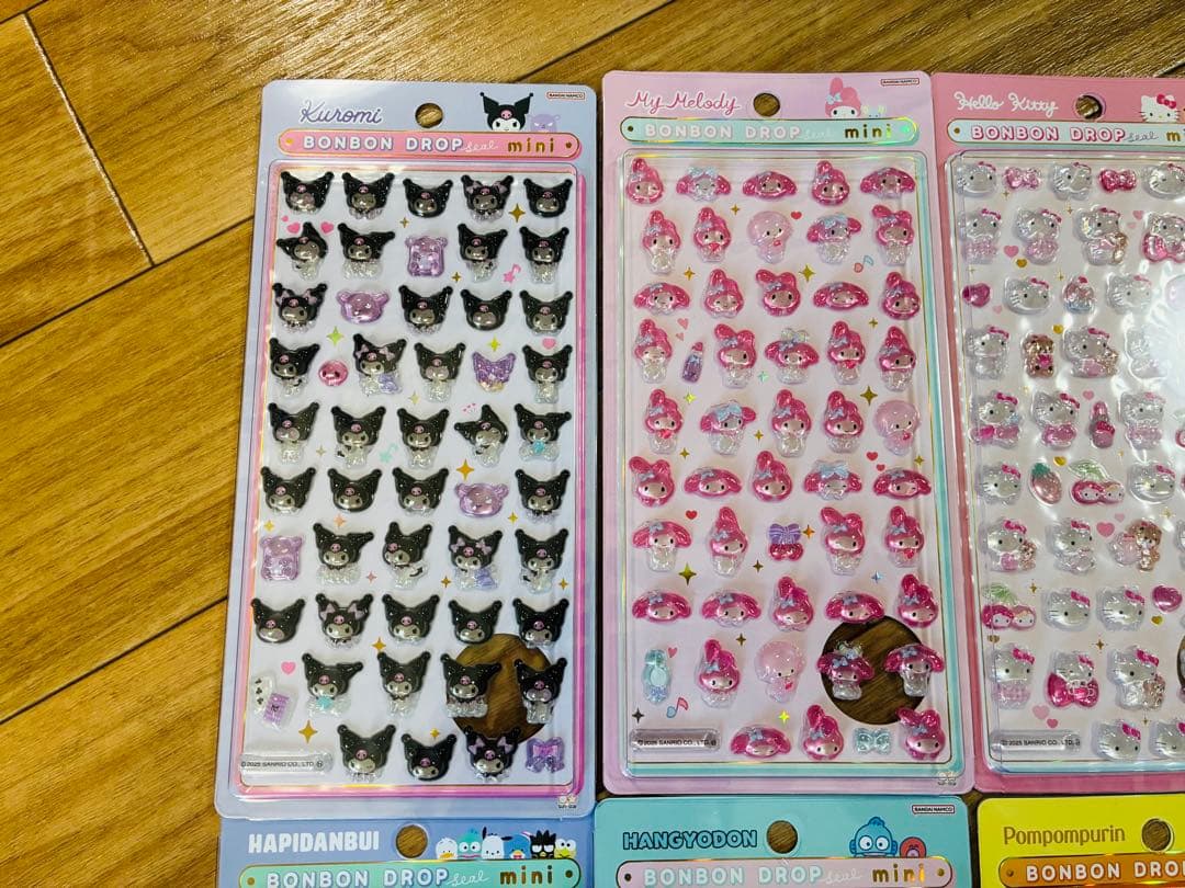 サンリオ ボンボンドロップシール　mini 8種類セット　国内正規品