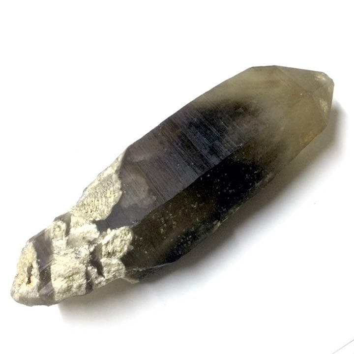 【強力な邪気祓い、精神の安定】天然石 スモーキークォーツ 六角柱 原石 ②