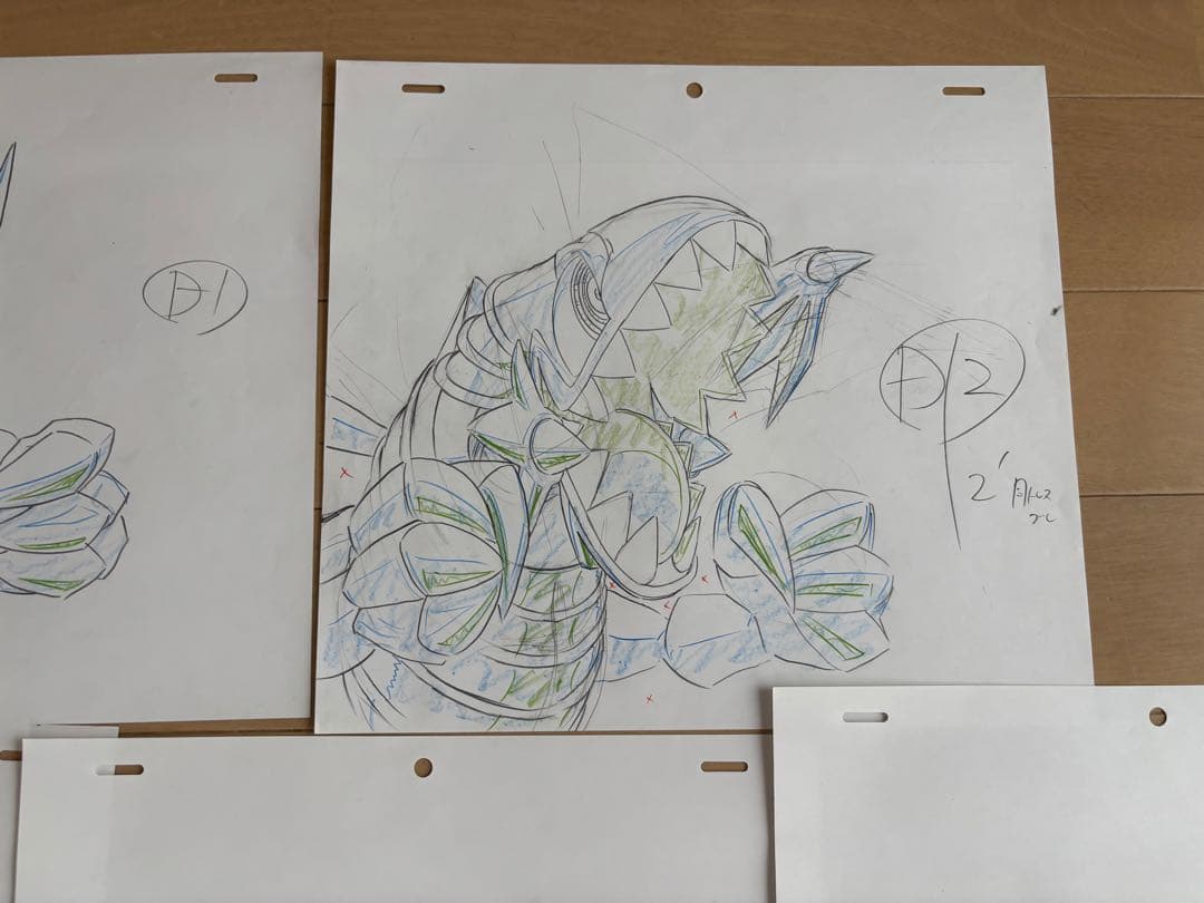 遊戯王　アニメ　原画　ブルーアイズ・トゥーン・ドラゴン