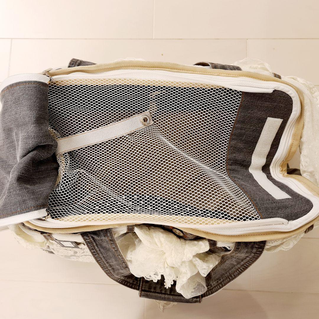 ペット　キャリーバッグ　レース　デニム　小型犬　猫　新品未使用　Mサイズ