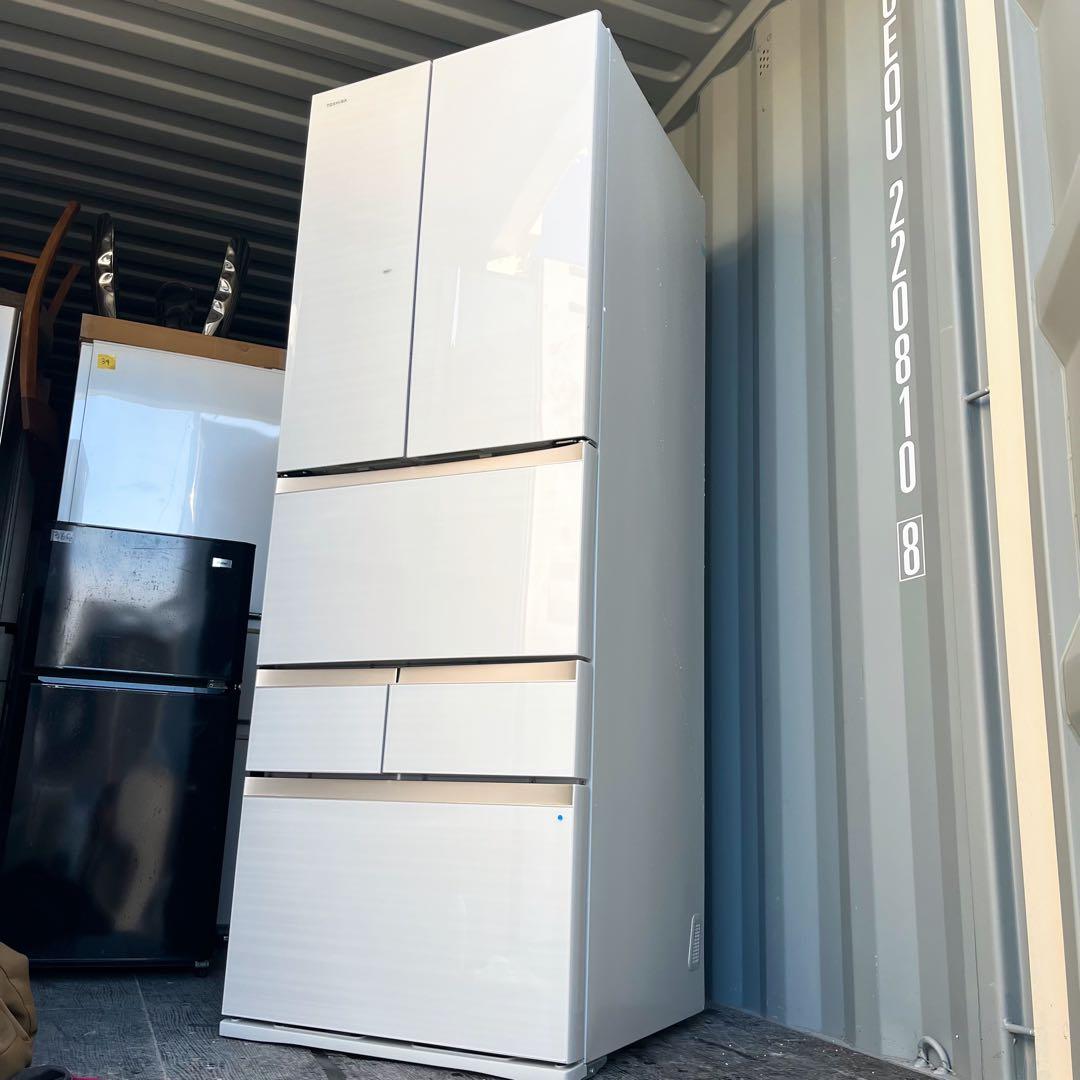 369取付無料！東芝ベジータ おしゃれアイボリーインテリア6ドア冷蔵庫！