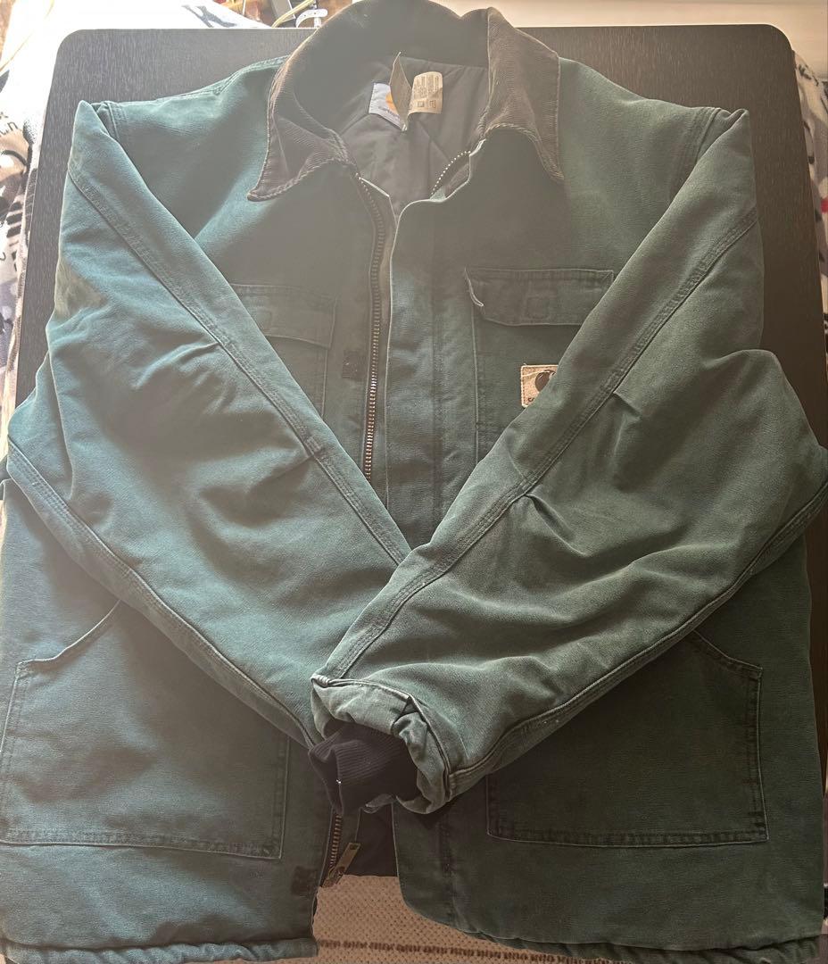 Carhartt ダークグリーン作業用ジャケット