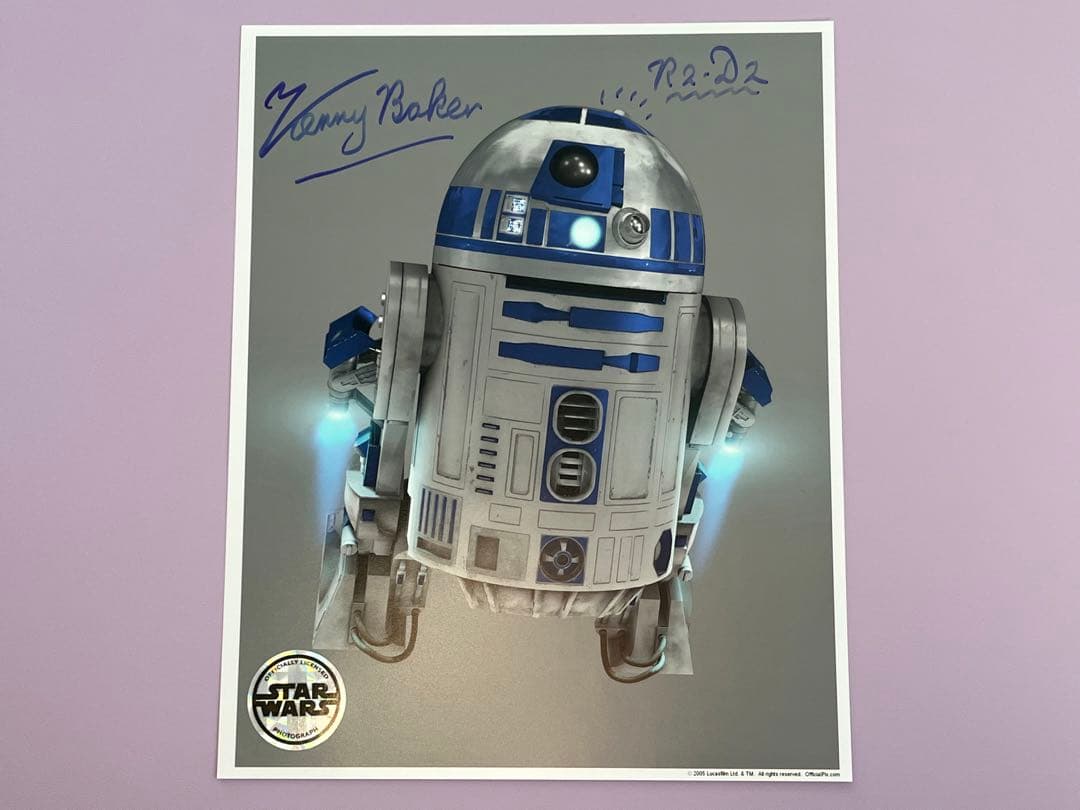 スターウォーズ　直筆サイン　R2-D2 ケニー・ベイカー氏