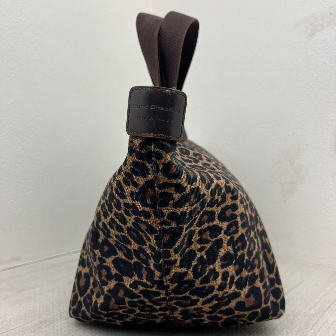エルベシャプリエ トートバッグ 707F パンサー 舟型 M レオパード 豹柄
