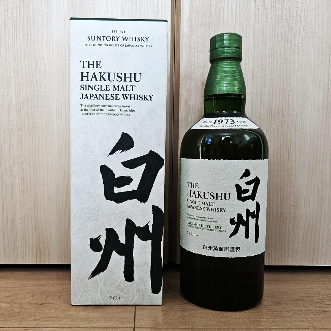 サントリーシングルモルトウイスキー　白州 700ml瓶　化粧箱付