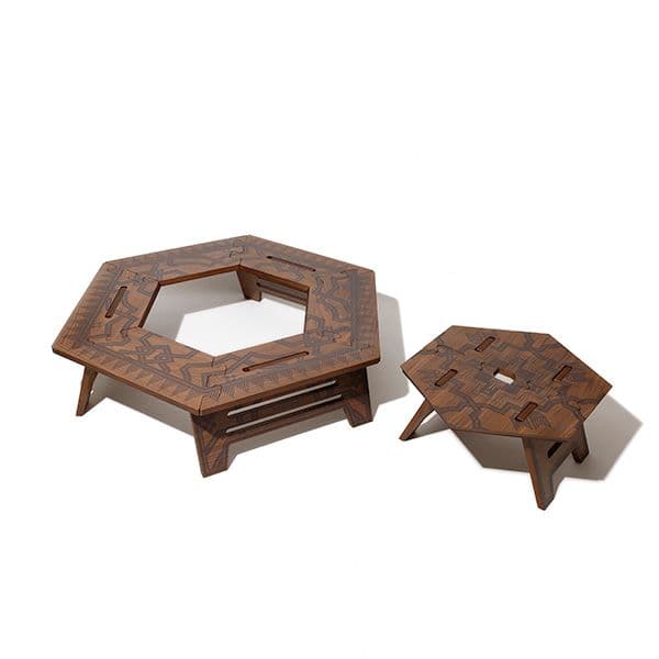 The Arth oldmountain 柄兄弟　六角テーブルヘキサテーブル