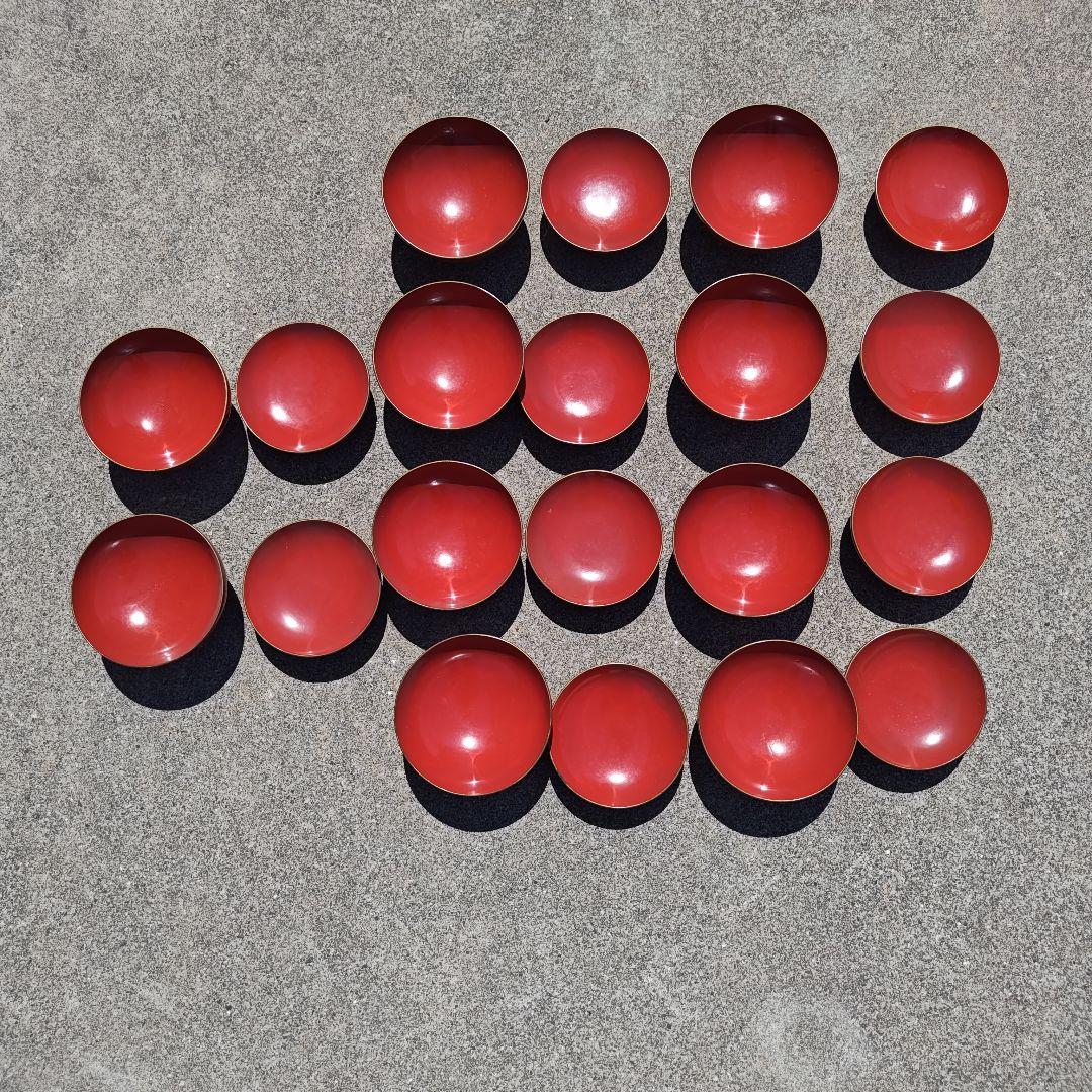 明治時代の器　朱塗　什物　蓋付椀　10個セット