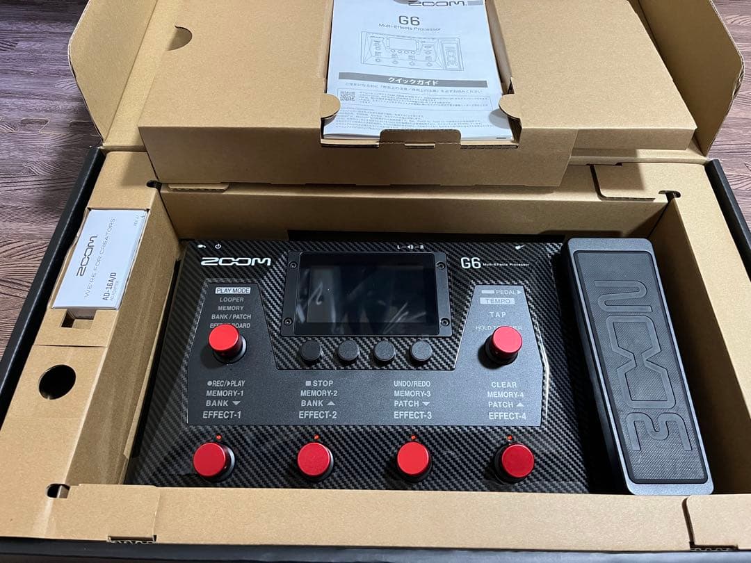 【美品】Zoom G6 マルチエフェクター　スイッチハット　SDカード付属