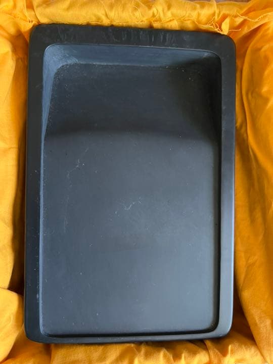 硯　雨畑【清石作】特大硯　芳龍閣硯本舗製