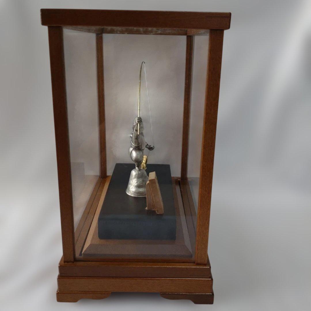 カ*ツ様 武比古作　純銀　恵比須　置物　インテリア　縁起物　刻印有り　箱付き