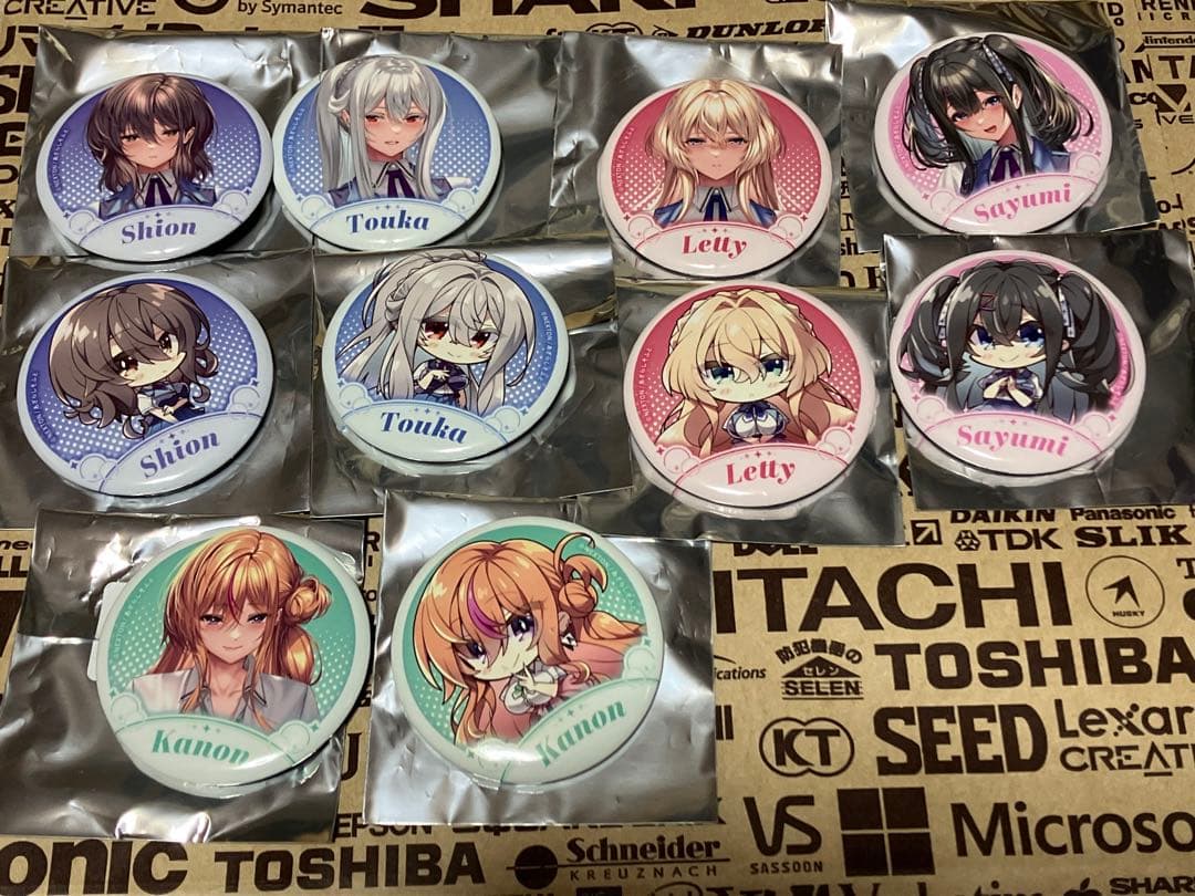 ピロ水(アマカノ　アマカノ2) アマカノ3 缶バッジ　全10種　コンプリート