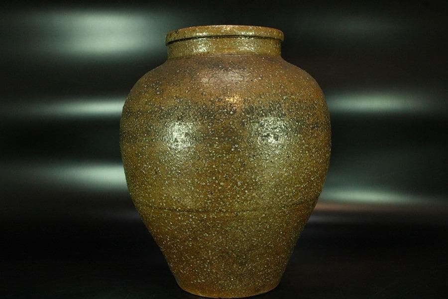 古い 信楽 茶壷 六古窯(K-XA845)