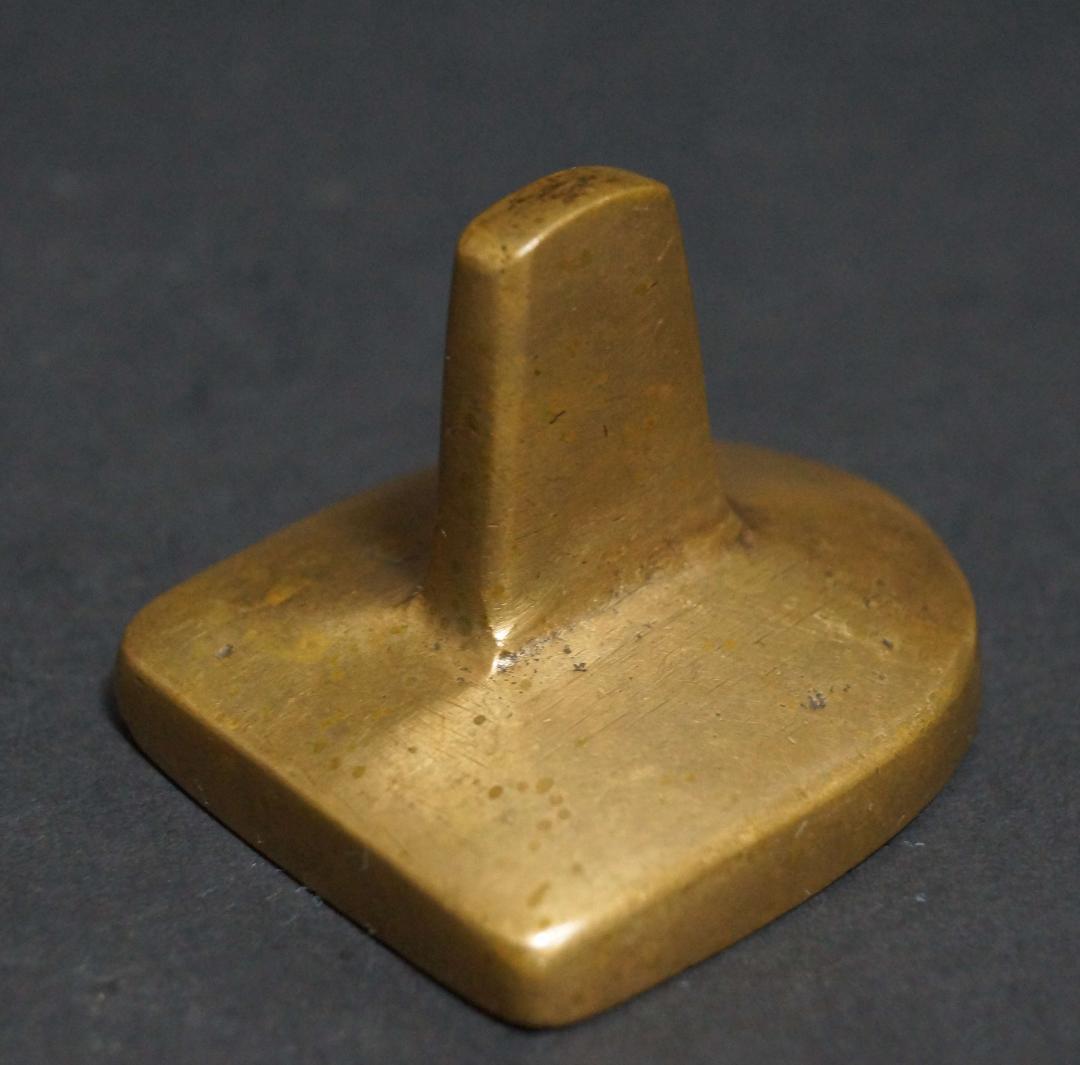 オールドチベット古銅製擦擦鋳型ツァツァモールド文殊菩薩 (マンジュシュリ) 置物