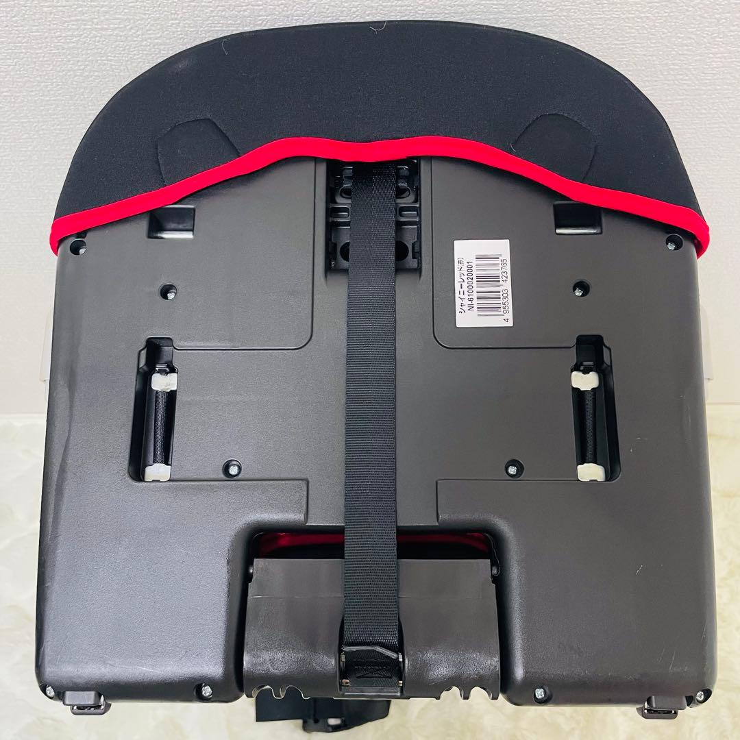 日本育児 トラベルベスト EC FIX ジュニアシート チャイルドシート 赤黒