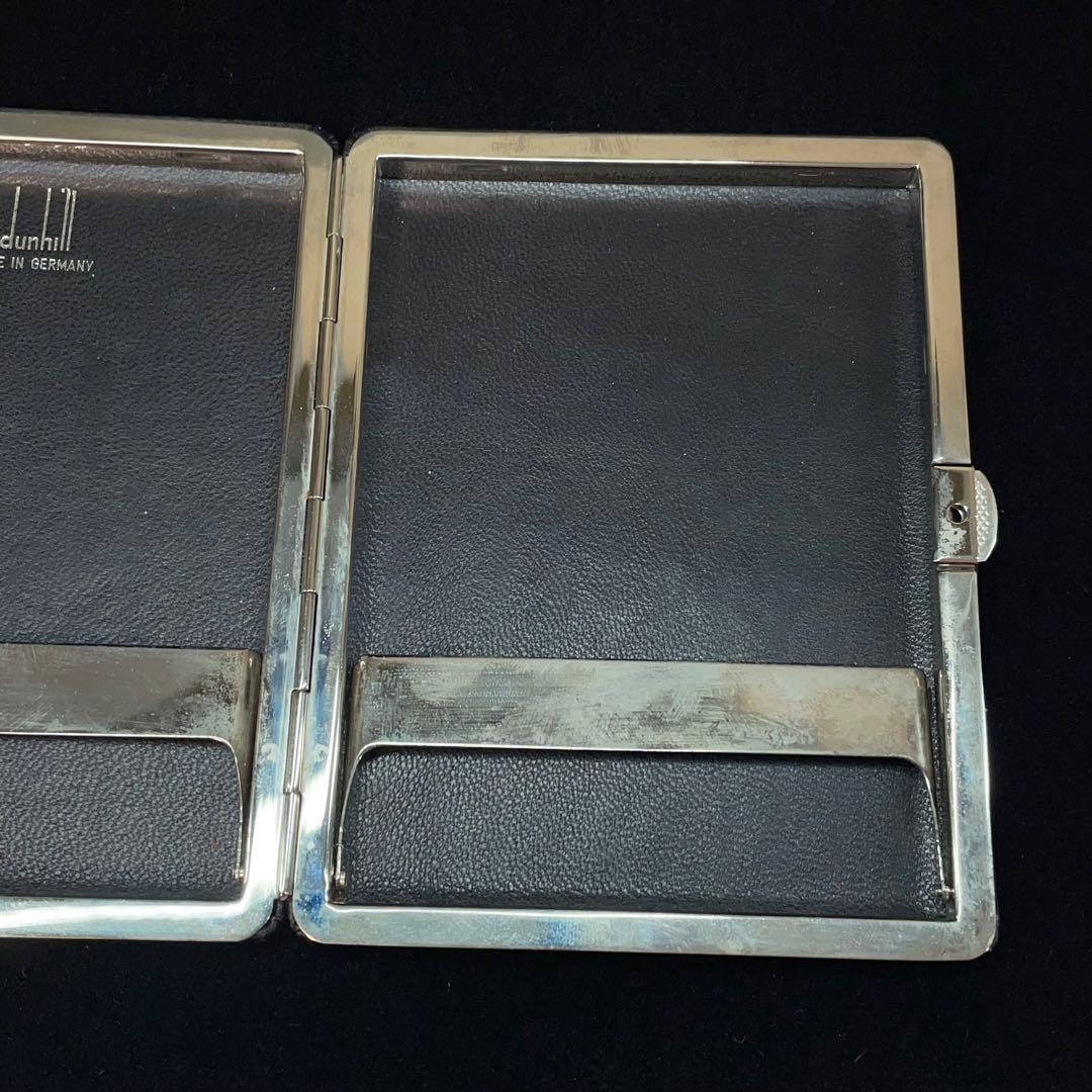 2849 ダンヒル タバコケース 小物入 二つ折 レザー メタル ヴィンテージ