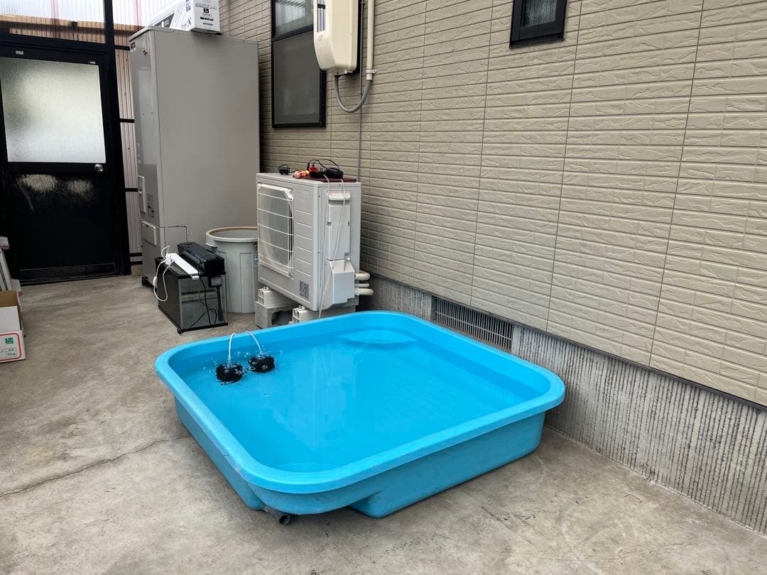 大型青タンク 縦約125cm x 横約125cm深さ約25cm