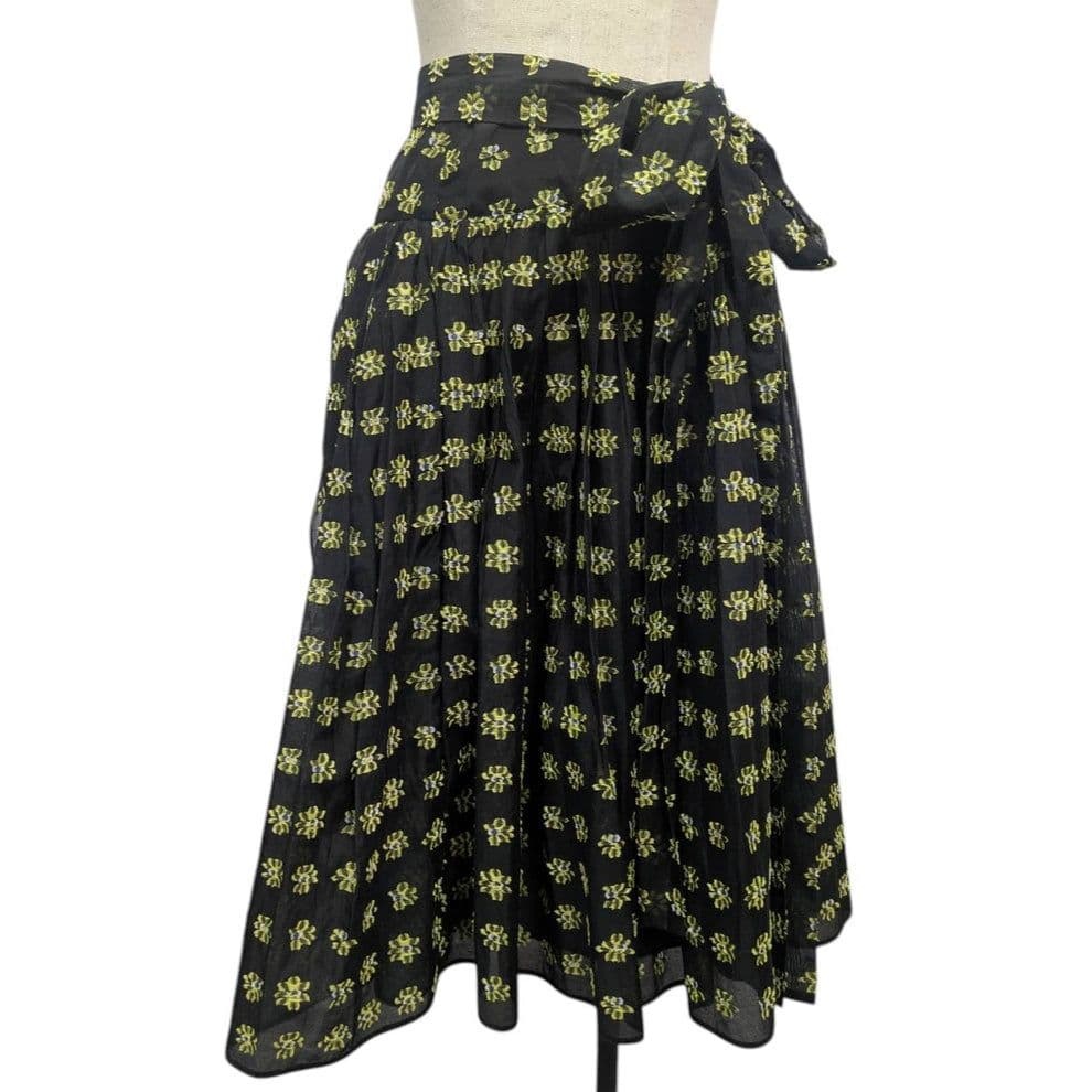 CECILIE BAHANSEN セシリーバンセン 花柄 スカート ブラック