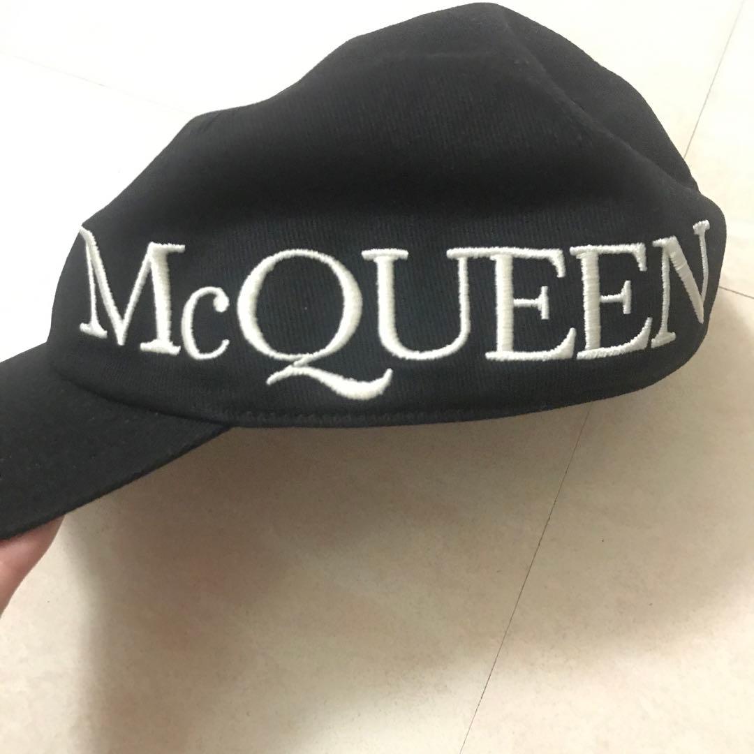美品Alexander McQueen ベースボールキャップ 黒 M