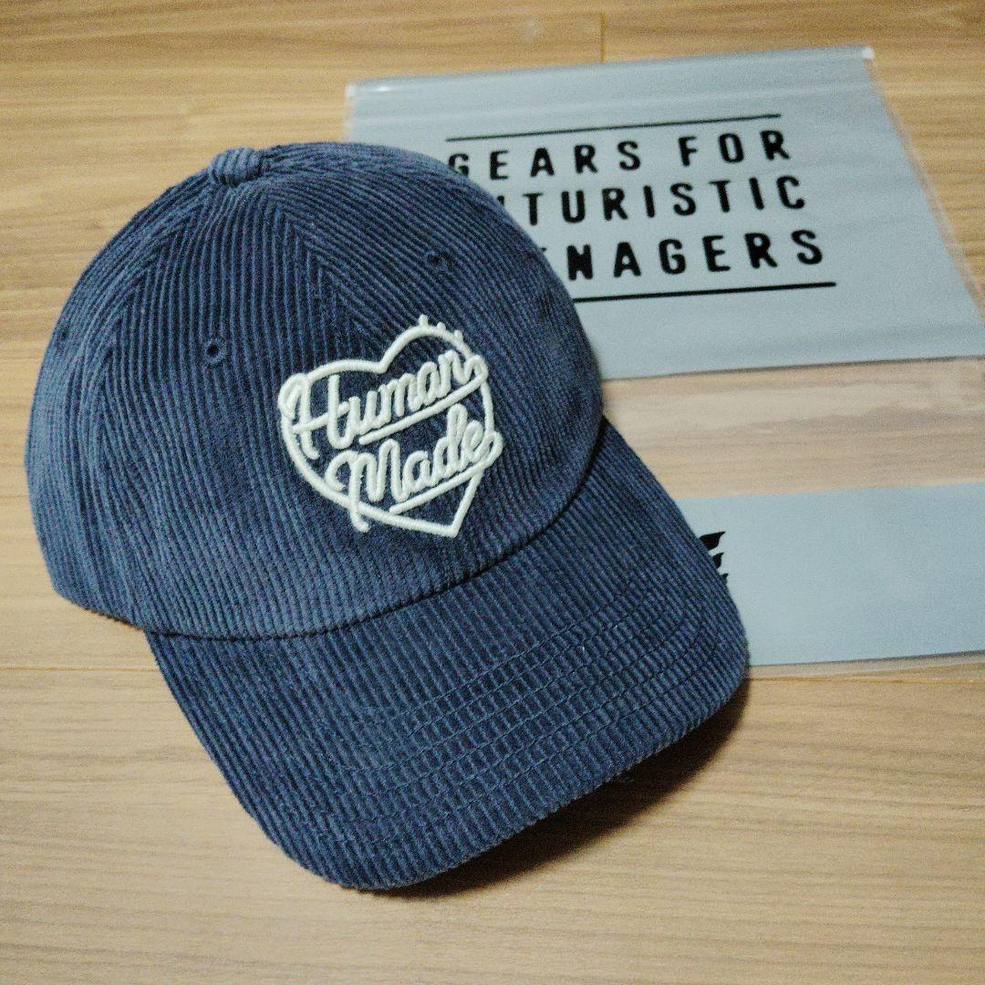 Human Made ネイビー コーデュロイキャップ