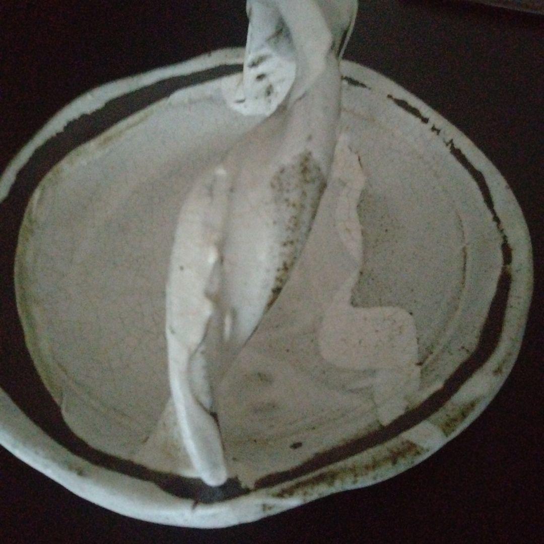 【美品】羊山窯　手付き　菓子器　盛鉢　骨董品　フルーツ盛り皿　置物　アンティーク